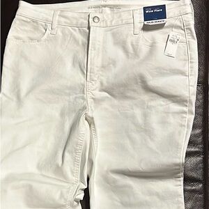 White Old Navy Wow Flare Jeans